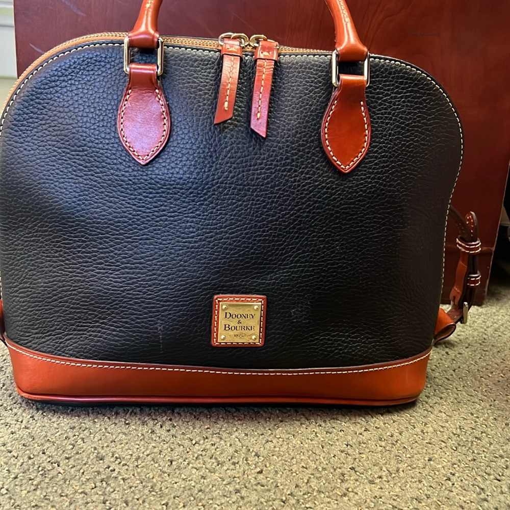 Dooney & Bourke Pebble Grain Zip Zip Satchel